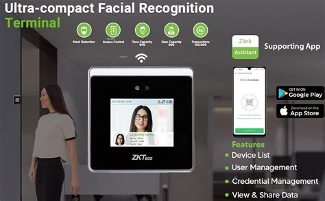 ZKTeco touchless Face Attendance & Access Control Device with Free ...
