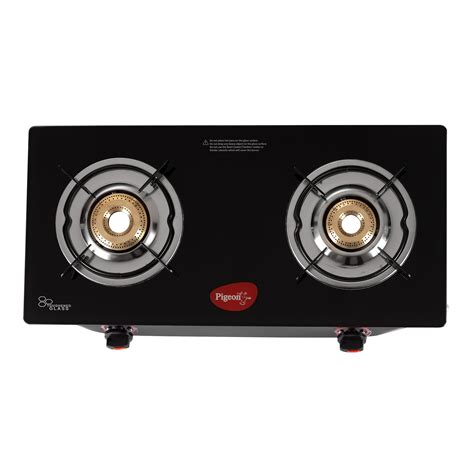 Pigeon Aster Gas Stove 2 Burner with High Powered Brass Burner, Gas ...