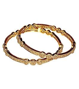 Buy Affinity Gold Plated Bangle Set for Women at Amazon.in
