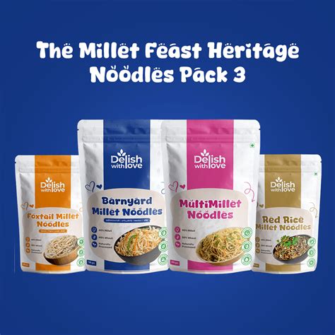The Millet Feast Heritage Combo 3 - Four Pack Value Noodles Bundle ...