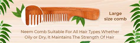Buy Rufiys Curly Hair Neem Wood Comb For Women & Men | Hair Growth ...