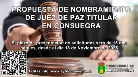 Nombramiento de Juez de Paz Titular en Consuegra. Listado de ...