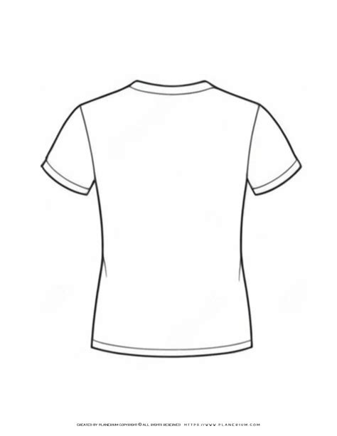 Tshirt Outline Back