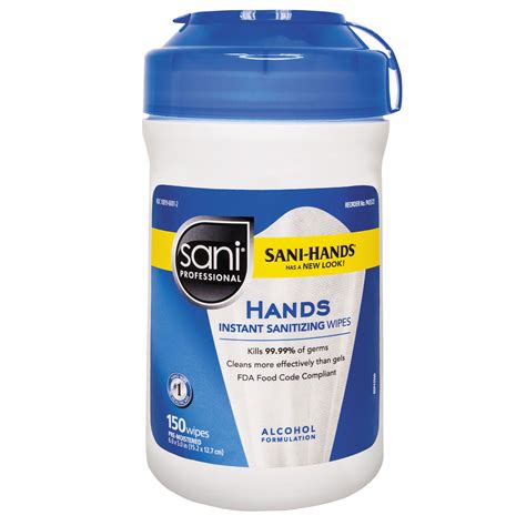 NICP43572CT Sani Professional® Hands Instant Sanitizing Wipes with ...