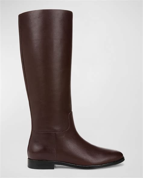Vince Knee-High Calf Leather Boots | Neiman Marcus