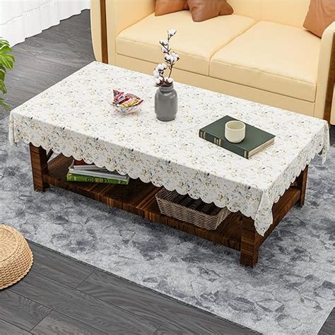 Kuber Industries 40x60 Inch Jute Center Table Cover Cloth | 4 Seater ...