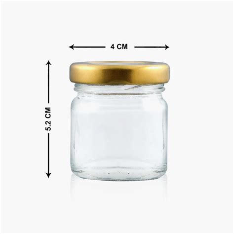 Buy Corsica Essentials Glass Mini Storage Jar- Set of 6 - 5.2 x 4 cm ...