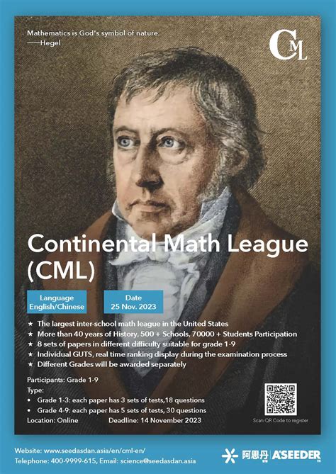 Registration For Continental Math League CML by 14 Nov 2023