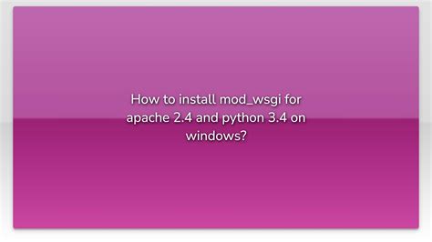 Image result for Mod_Wsgi Windows
