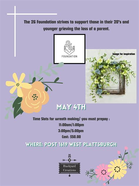 Make and Take Wreath Fundraiser for the 26 Foundation, 219 Rand Hill Rd ...