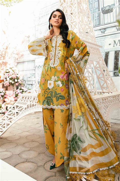 3 Piece Unstitched Embroidered Lawn Suit | MPT-2604-B – Nour
