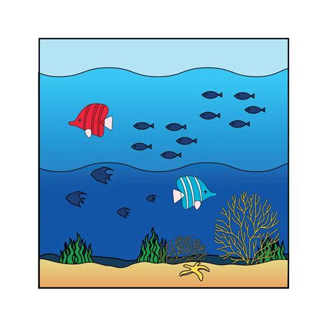 Net In Ocean Drawing at Vincent Flora blog