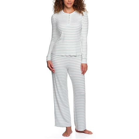 Loft Women's 2-Piece Henley Pointelle Pajama Set - Samsclub.com