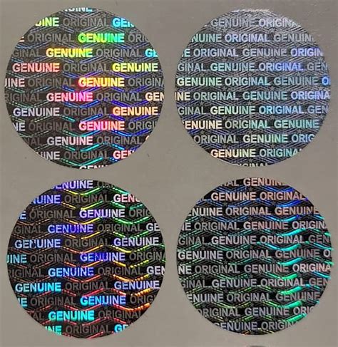 Hologram Stickers-Original Genuine,Silver,20mm Round (1225) : Amazon.in ...