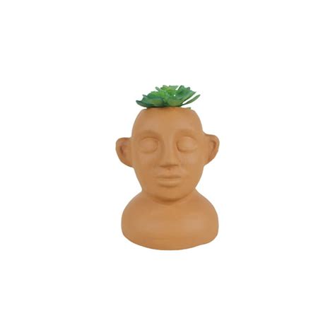 Buy Terracotta head Pot For home dŽcor Online — Wonderland Garden Arts ...