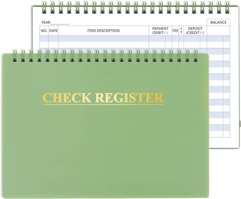 Amazon.com : Checkbook Register, Check Registers for Personal Checkbook ...