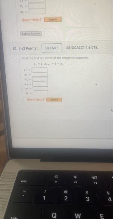 Find First 4 Terms Using Recursive Formula 的图像结果