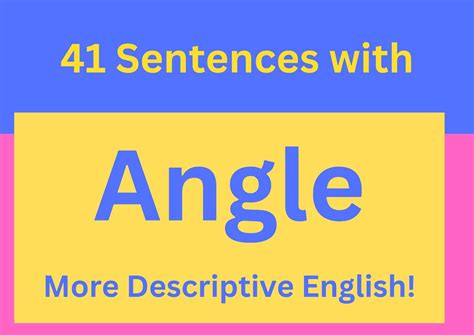 Angle In A Sentence: 41 Examples For Accurate English