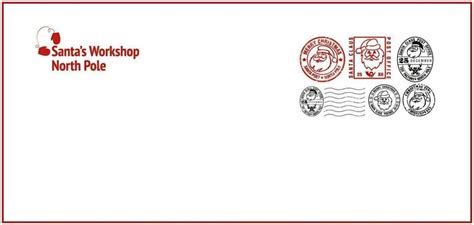 North Pole Envelope Template - BestTemplatess - BestTemplatess