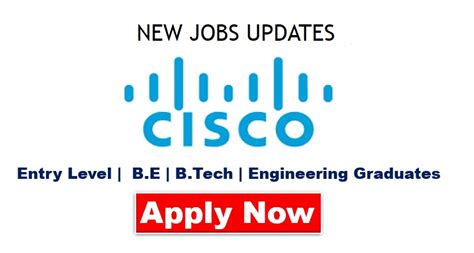 NEW JOBS UPDATES: Cisco Recruitment Drive 2024 | Software Engineer ...