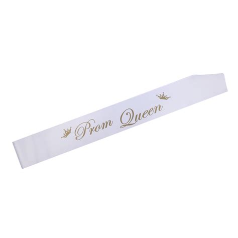 ⚡️Buy Maxbell White Prom Sash Wedding Graduation Leavers Do Ball ...