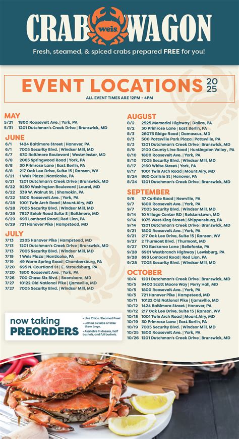 Crab Wagon | Weis Markets