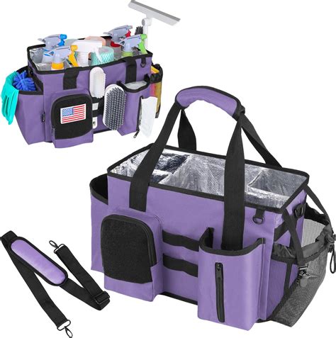 Amazon.com - Cleaning Caddy Organizer with Handle - Large Caddy Bag for ...