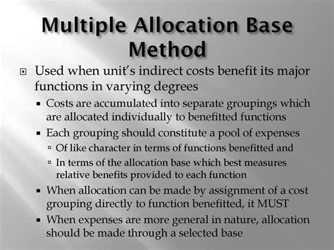 Image result for Allocation Base Definition