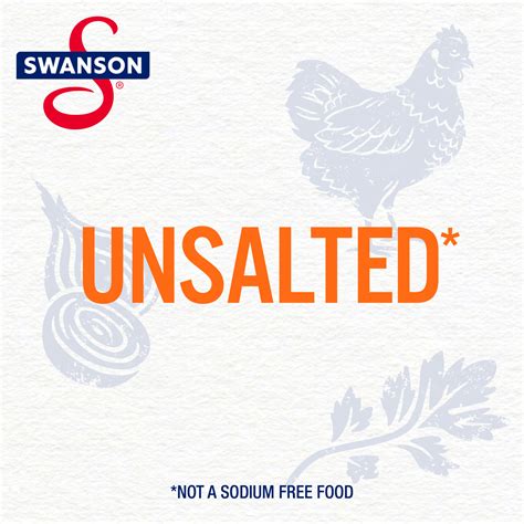 Swanson 100% Natural, Low Sodium, Fat-Free Unsalted Chicken Broth with ...