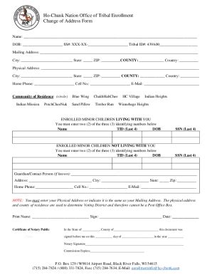 Fillable Online www.pdffiller.com406449739-ADDRESS-CHANGEGet the free ...