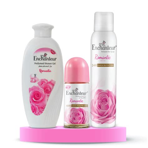 Enchanteur Romantic Shower gel 250gms & Romantic Hand and Body Lotion