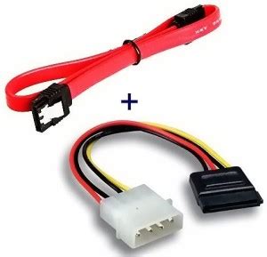 Wizzo Power Sharing Cable 0.07 m SATA III (Sata 3) Data Cable with ...
