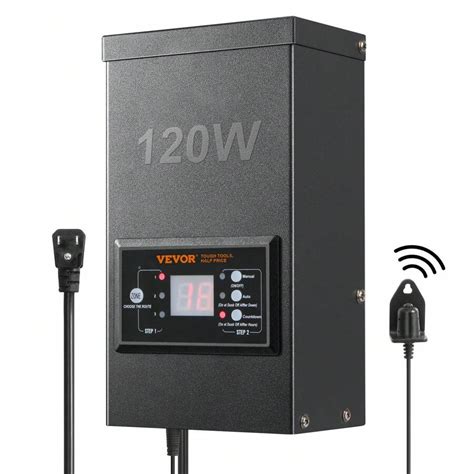 SKYSHALO 120W Low Voltage Landscape Transformer With Timer And ...