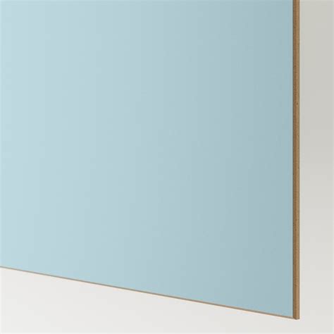 MEHAMN/AULI pair of sliding doors, aluminium double sided/light blue ...
