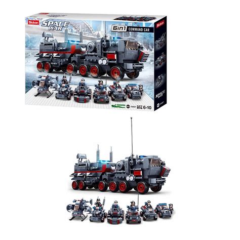 Buy Sluban Command Vehicle 6 Into 1 Building Blocks For Ages 6+ Online ...