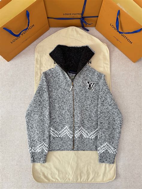 LOUIS VUITTON LV ZIPPERED KNITTED BLOUSON JACKET – BLACKJASON7