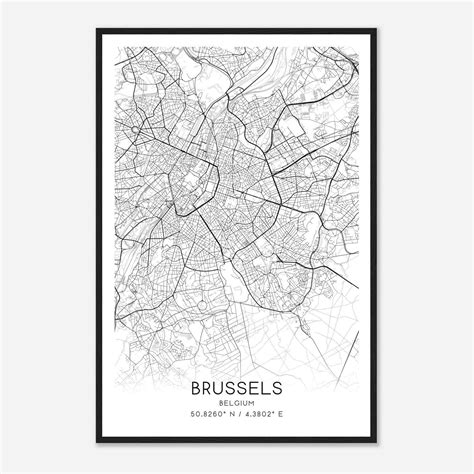 Brussels - Custom Maps & Posters
