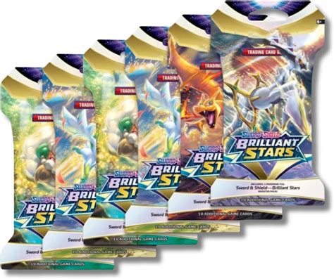 FUNTOPIA Sword & Shield - Brilliant Stars Booster Pack (60 Cards Per ...