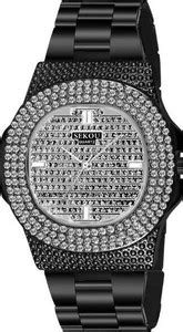 FADISO VRN32- Sekou Gold Diamond Stainless Steel Black Diamond Analog ...
