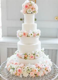 Wedding Cakes With Pink Flowers by Cherie Dusty Pink And White Fresh Flowers Floral Wedding Cakes With Pink Flowers