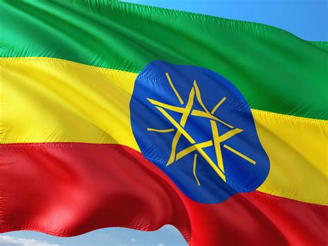 Download Waving Ethiopia Country Flag Macro Wallpaper | Wallpapers.com