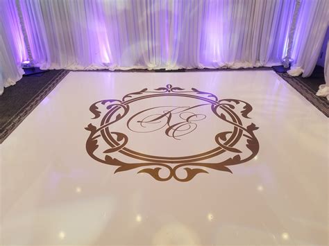 White Vinyl Dance Floor Wrap - A Posh Production
