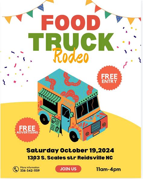 1st Annual Food Truck Rodeo, Riverside Pawn of Reidsville, 19 October ...