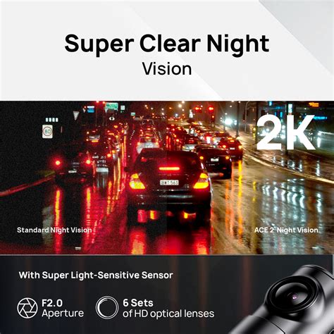 NEXDIGITRON ACE 2 DashCam, Native 2K