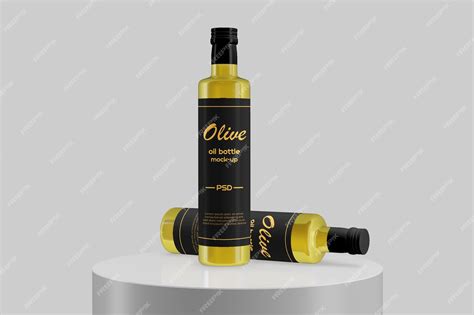 Olive oil bottle mockup | Premium PSD