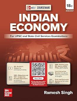 Buy Indian Economy Courseware, 18e by Ramesh Singh for UPSC 2026 | 290 ...