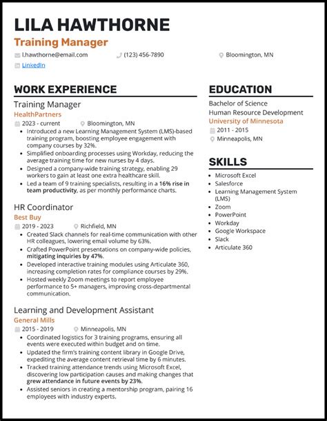Manager Resume Examples 的图像结果