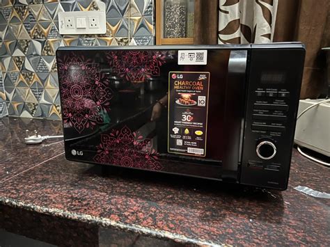 LG 28 L Charcoal Convection Healthy Microwave Oven (MJ2887BIUM, Black ...