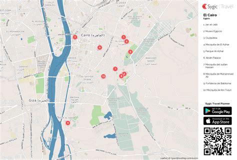 El Cairo: Mapa turístico para imprimir | Tripomatic
