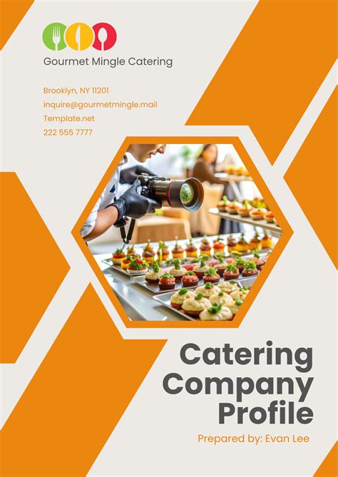 Free Catering Company Profile Template to Edit Online